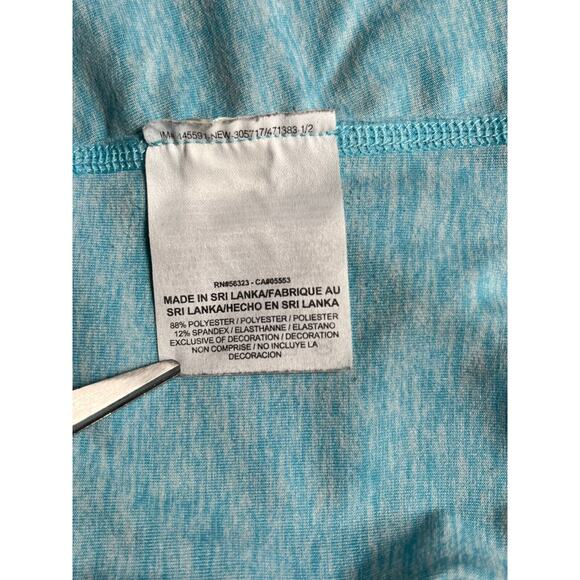 Nike Running Shirt Womens Small Blue Dri-Fit Element 1/2 Zip Thumb Holes - Picture 5 of 6